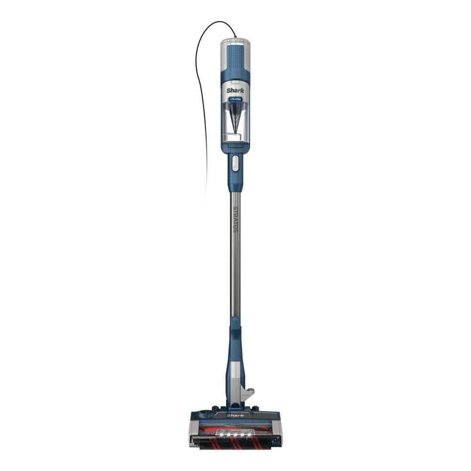 Shark Stratos Bagless Corded Stick Vacuum with DuoClean Powerfins Hairpro and Odor Neutralizer Technology in Navy - HZ3002