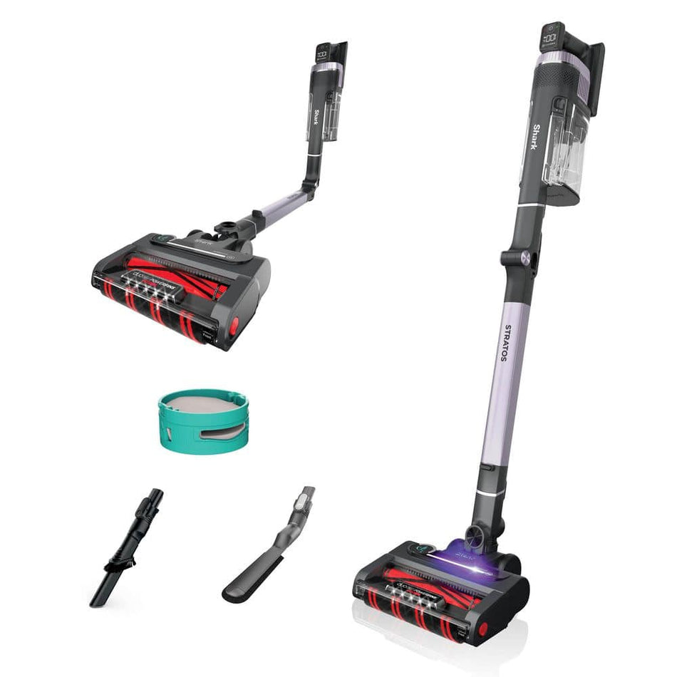 Shark Stratos MultiFLEX Bagless Cordless Stick Vacuum with Clean Sense IQ, DuoClean Powerfins HairPro, 60min Runtime - IZ862H