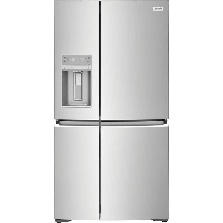 FRIGIDAIRE GALLERY 36 in. Wide 21.5 cu. ft. Counter-Depth 4-Door Refrigerator in Stainless Steel