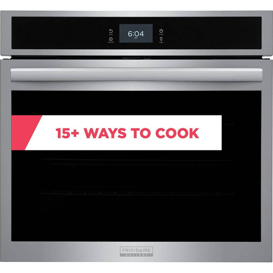 FRIGIDAIRE GALLERY 30 in. Single Electric Built-In Wall Oven with Total Convection in Smudge-Proof Stainless Steel