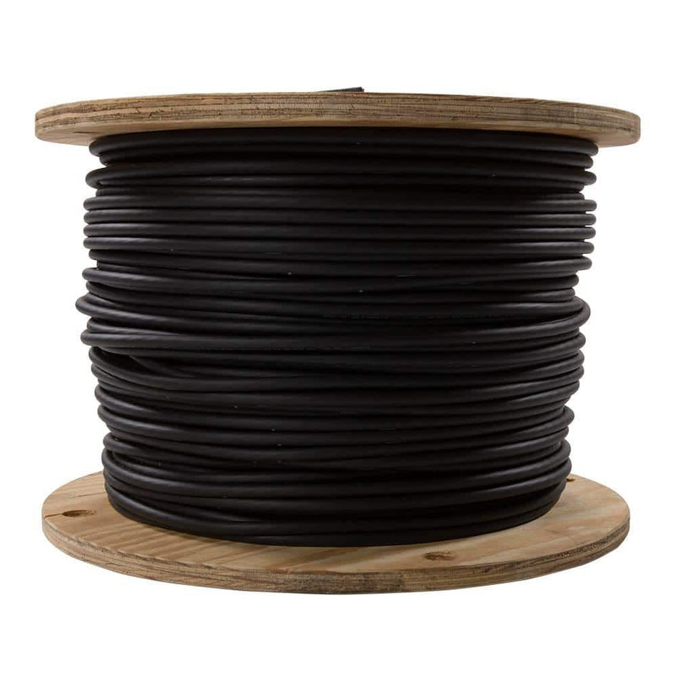 Southwire 1,000 ft. 2 Black Stranded AL USE-2 Cable