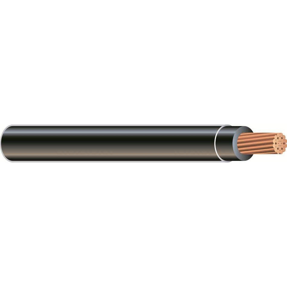 Southwire (By-the-Foot) 6 Black Stranded CU SIMpull THHN Wire