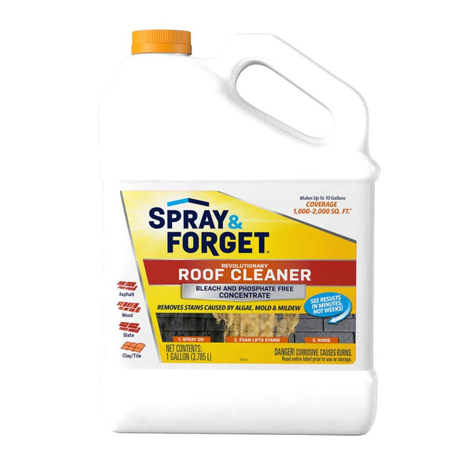 Spray & Forget 1 Gal. Revolutionary Roof Cleaner Concentrate