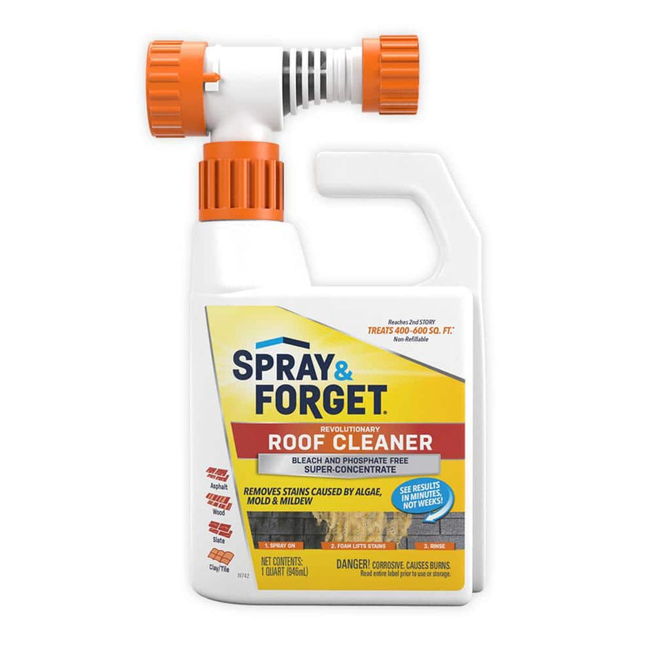 Spray & Forget 32 oz. Super Concentrated Revolutionary Roof Cleaner Hose End