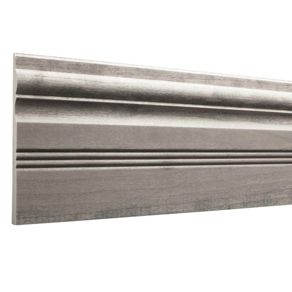 Ornamental Mouldings Prestained Gray 15/32 in. x 5-1/2 in. x 96 in. Wood Base Moulding