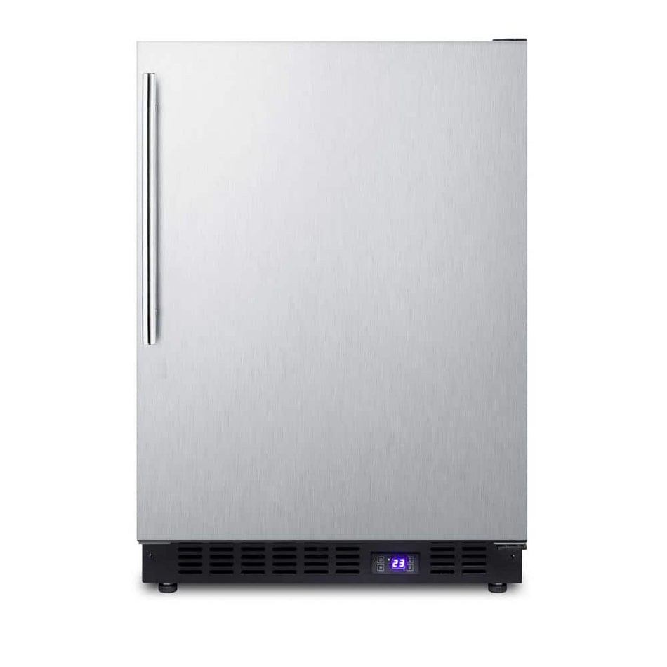 Summit Appliance 4.7 cu. ft. Frost Free Upright Outdoor Freezer In Stainless Steel