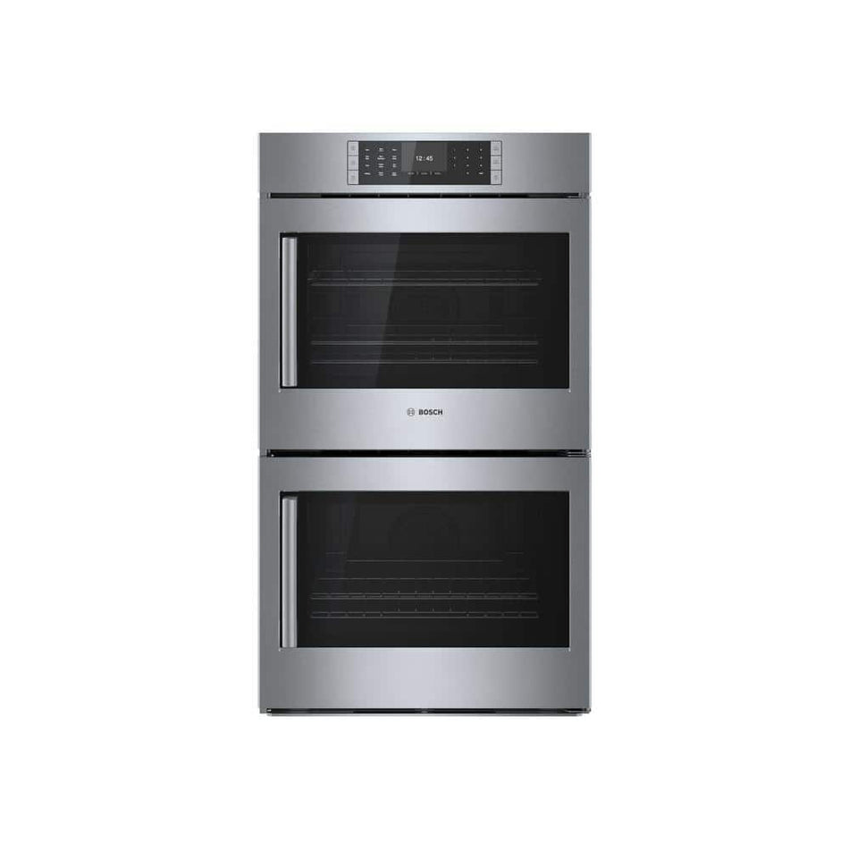 Bosch Benchmark Benchmark Series 30 in. Built-In Double Electric Convection Wall Oven in Stainless Steel with Right SideOpening Door