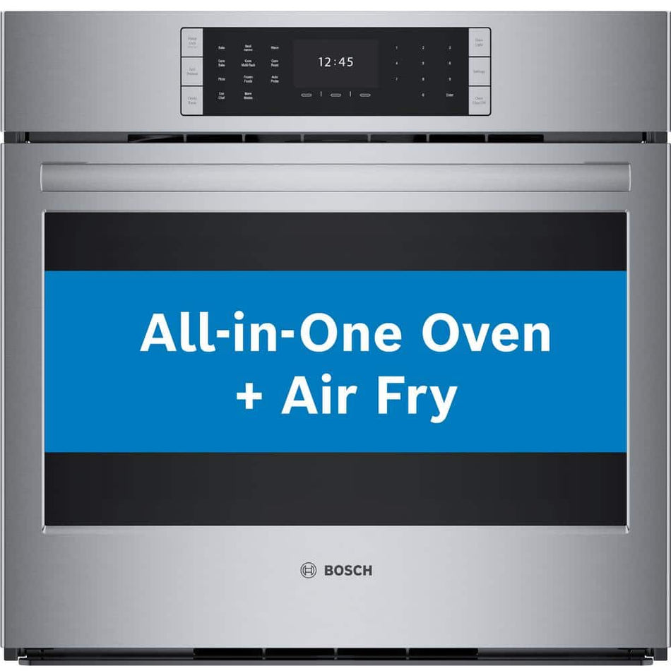 Bosch Benchmark Benchmark Series 30 in. Built-In Single Electric Convection Wall Oven with Air Fry and Self Cleaning in Stainless Steel