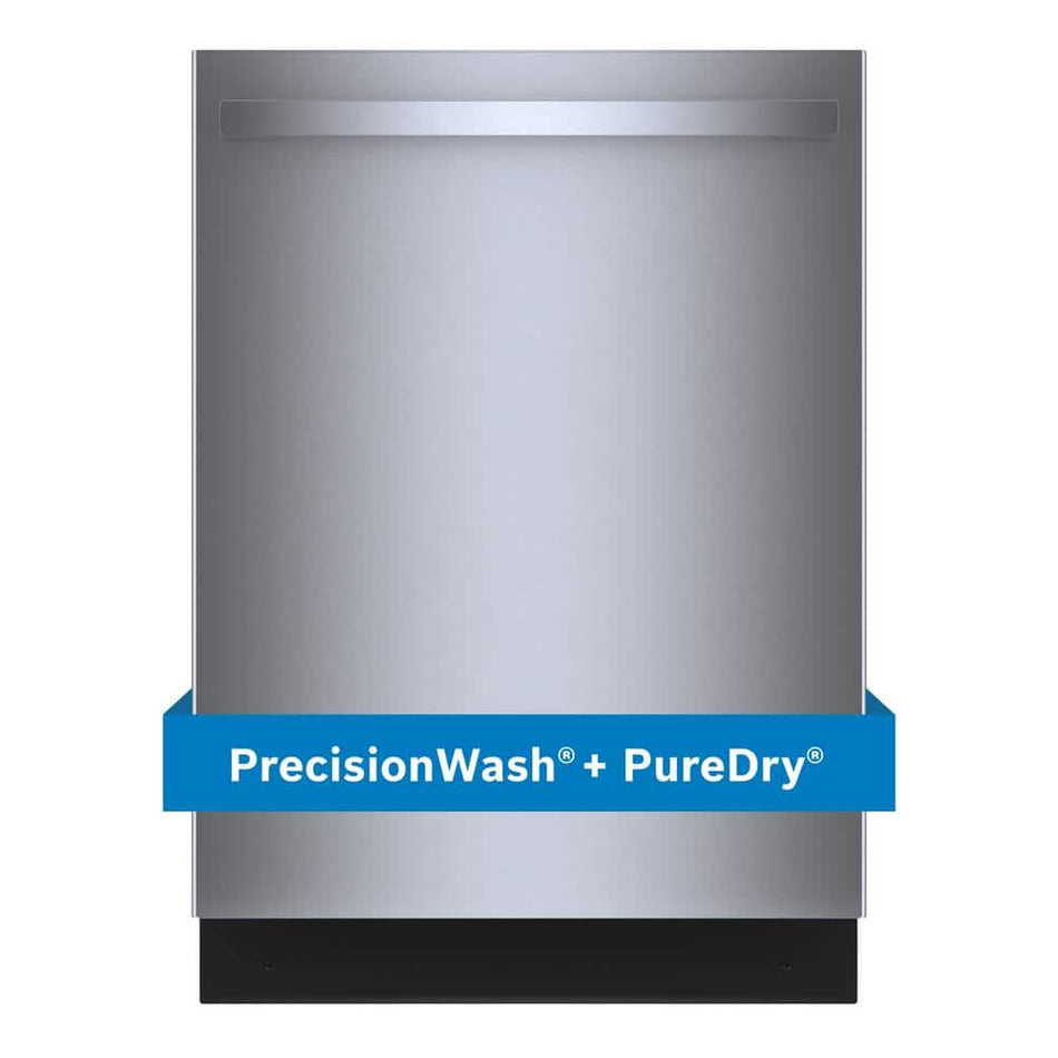 Bosch 100 Series Premium 24 in. Stainless Steel Top Control Tall Tub Dishwasher with Hybrid Stainless Steel Tub, 46 dBA