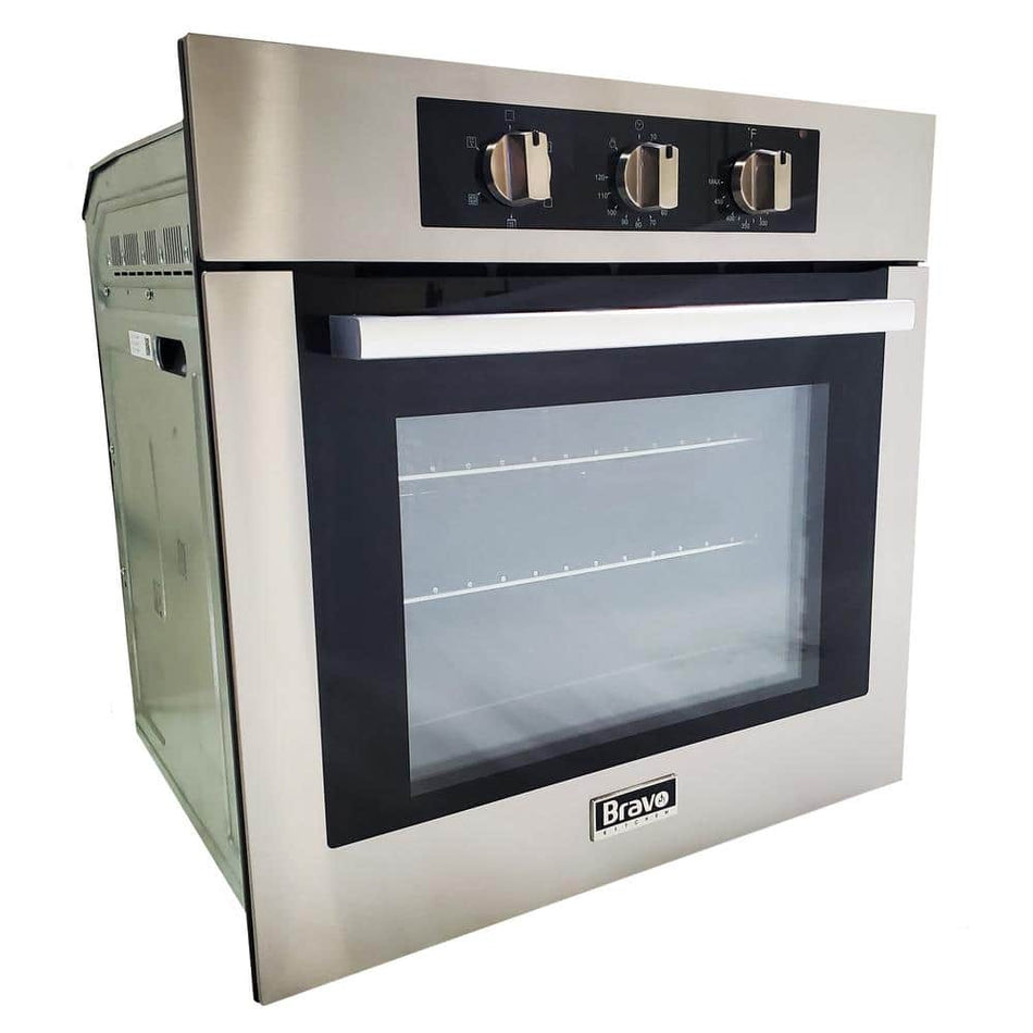 Bravo KITCHEN 24 in. Single Electric Wall Oven with Convection in Stainless Steel