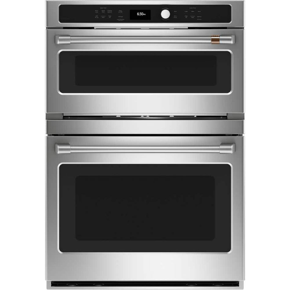 Cafe 30 in. Double Electric Wall Oven With Convection and Advantium in Stainless Steel