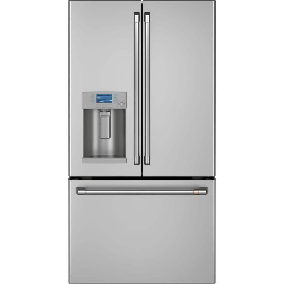 Cafe 22.2 cu. ft. Smart French Door Refrigerator with Hot Water Dispenser in Stainless Steel, Counter Depth and ENERGY STAR
