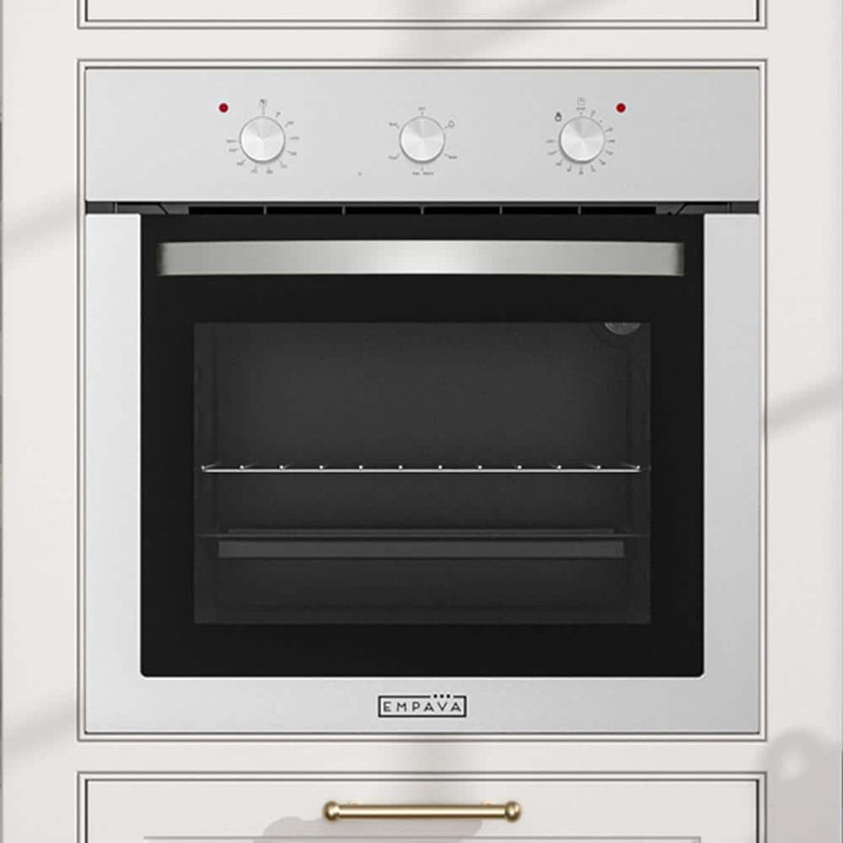 Empava 24 in. Single Electric Wall Oven in Stainless Steel with Konb Controls