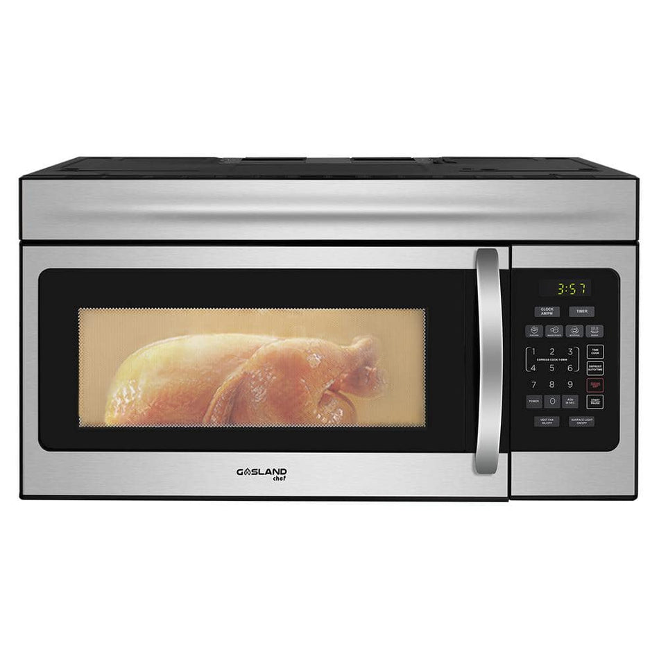 GASLAND Chef 30 in. 1.6 cu. ft. 1000-Watt Over-the-Range Microwave Oven in Stainless Steel