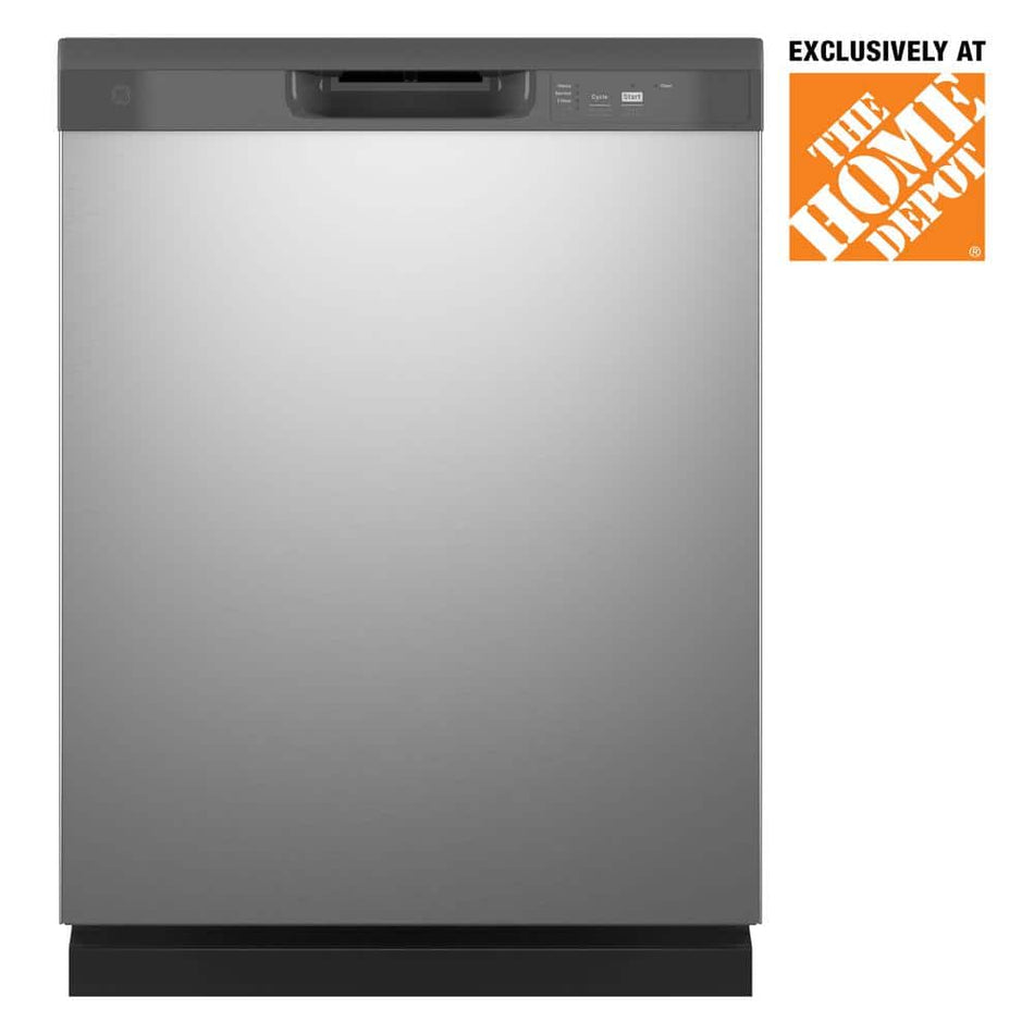 GE 24 in. Built-In Tall Tub Front Control Stainless Steel Dishwasher with 60 dBA, ENERGY STAR