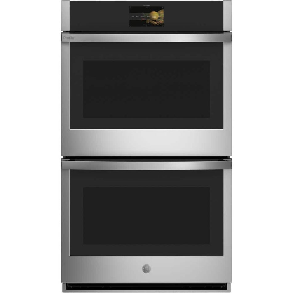 GE Profile 30 in. Smart Double Electric Wall Oven in Stainless Steel with Convection Cooking