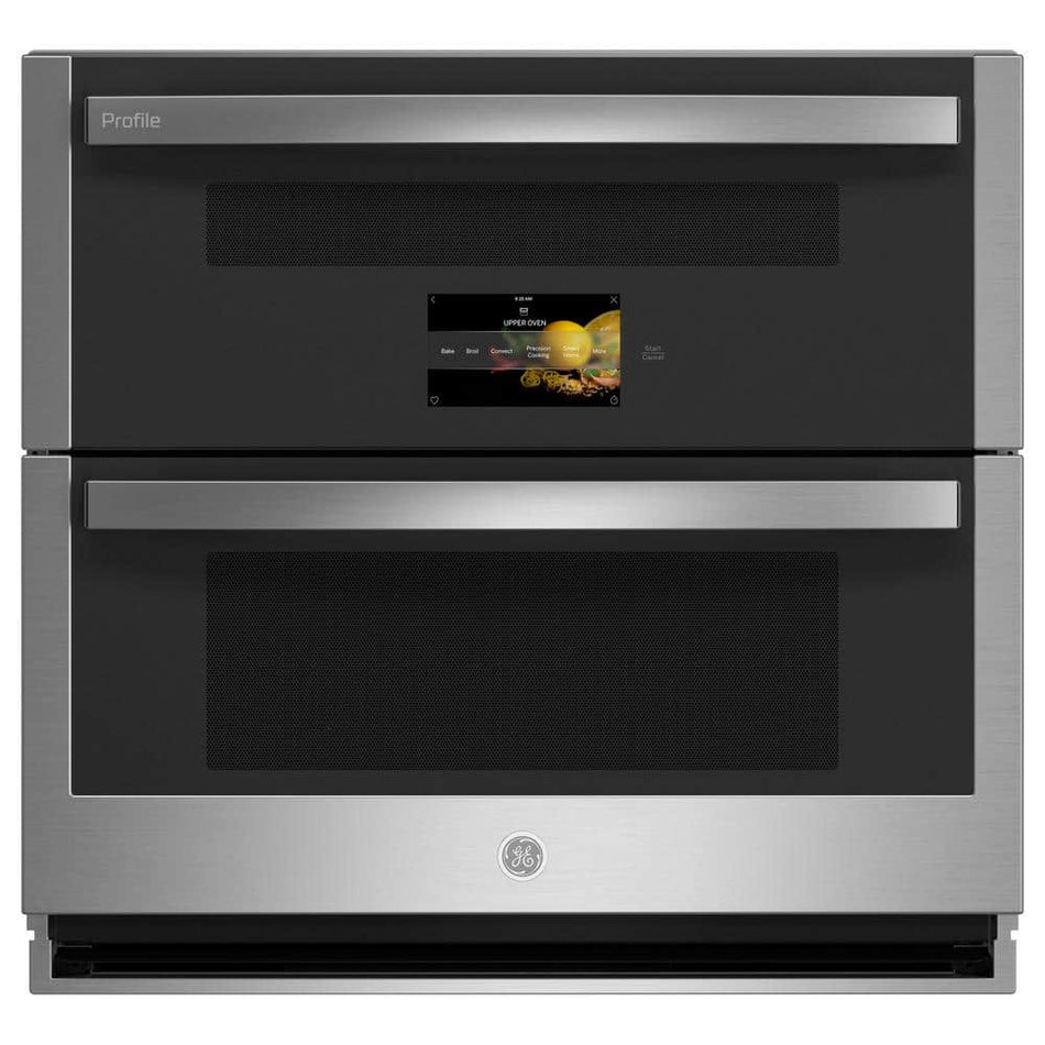 GE Profile Profile 30 in. Smart Double Electric Wall Oven with Convection Self-Cleaning in Stainless Steel