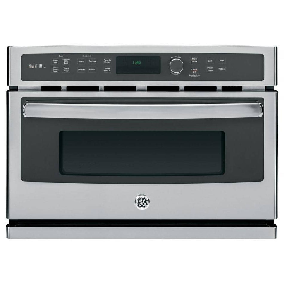 GE Profile Profile 27 in. Single Electric Wall Oven with Advantium Cooking in Stainless Steel