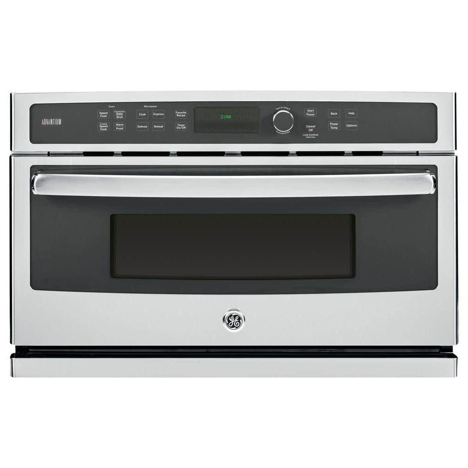 GE Profile Profile 30 in. Single Electric Wall Oven with Advantium Cooking in Stainless Steel