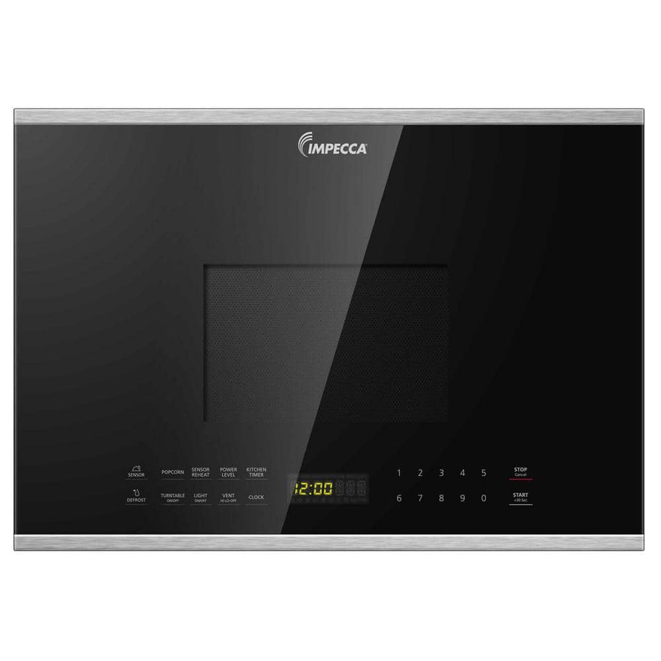 Impecca 24 in. Width, 1.4 cu. ft. in Stainless Steel with Child Lock and Sensor Cook, 1000 Watt Over-the-Range Microwave