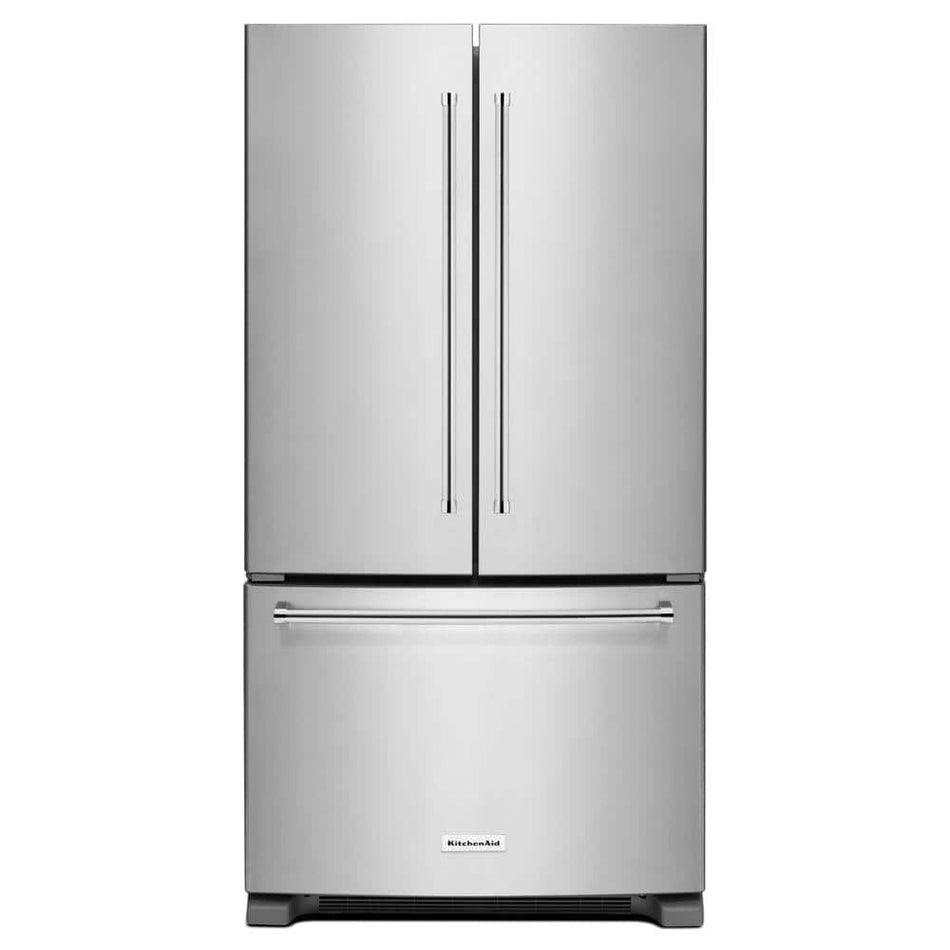 KitchenAid 20 cu. ft. French Door Refrigerator in Stainless Steel, Counter Depth