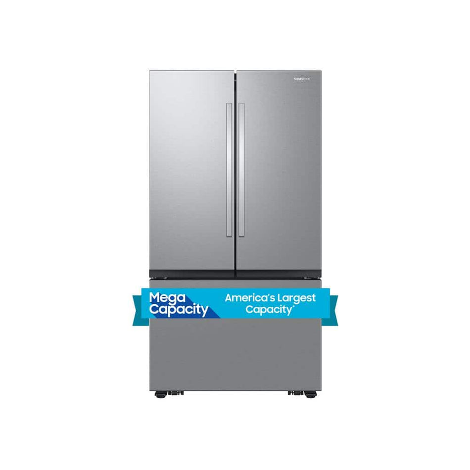 Samsung 32 cu. ft. Mega Capacity 3-Door French Door Refrigerator with Dual Auto Ice Maker in Stainless Steel