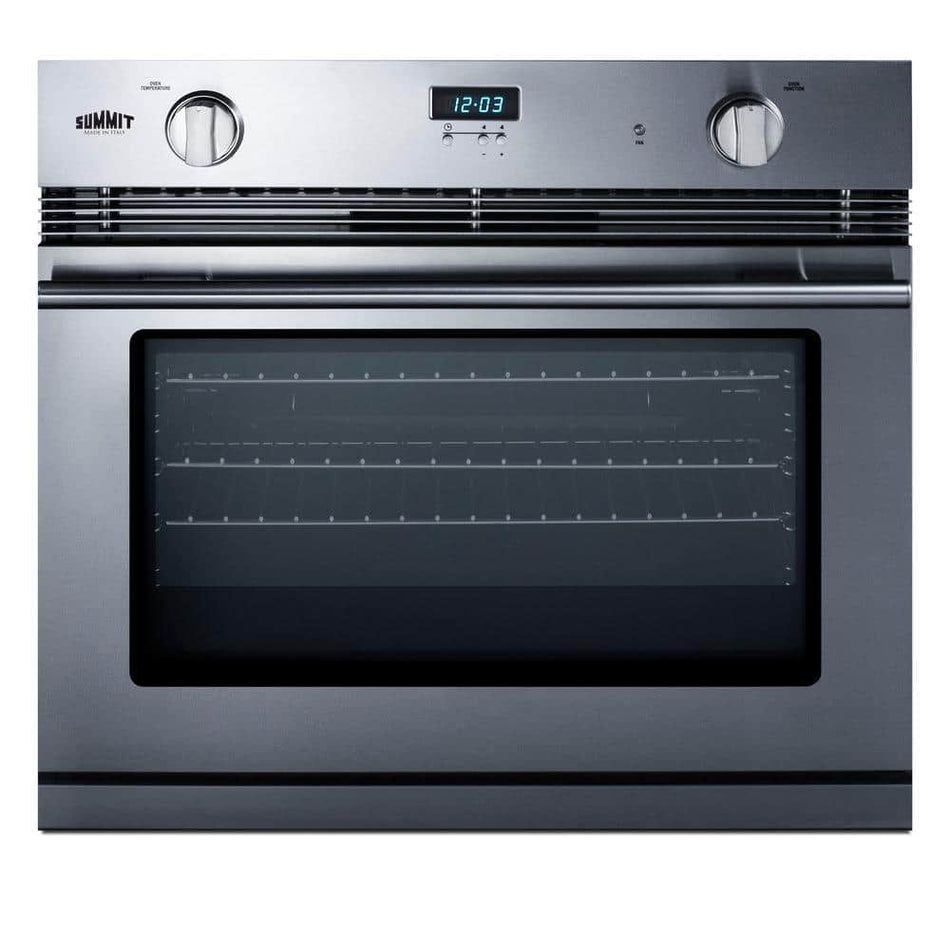 Summit Appliance 30 in. Single Gas Wall Oven in Stainless Steel