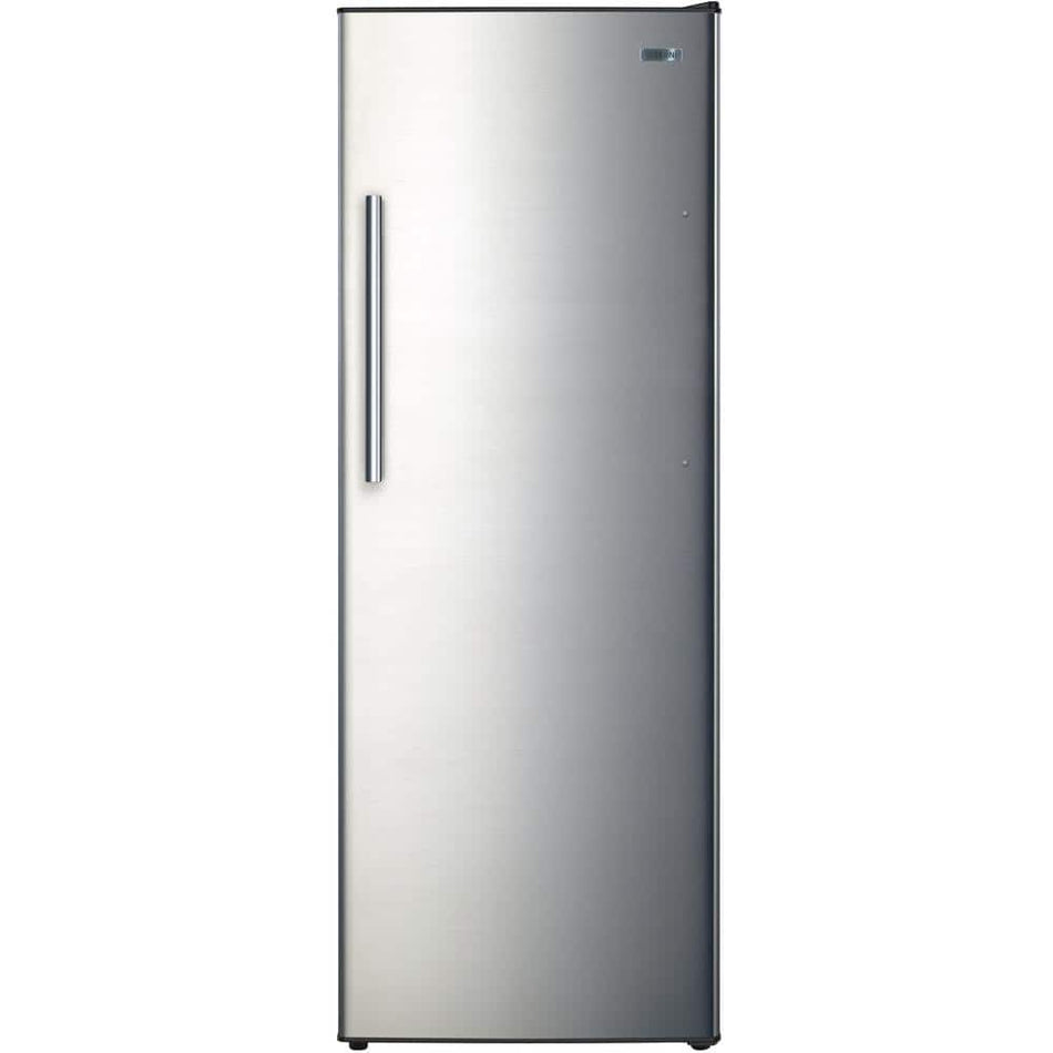 Vissani 11 cu. ft. Convertible Auto Defrost Garage Ready Upright Freezer/Refrigerator in Stainless Steel, Energy Star