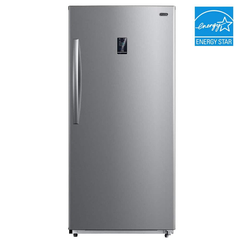 Whynter 13.8 cu. ft. Energy Star Digital Upright Convertible Deep Freezer / Refrigerator Stainless Steel