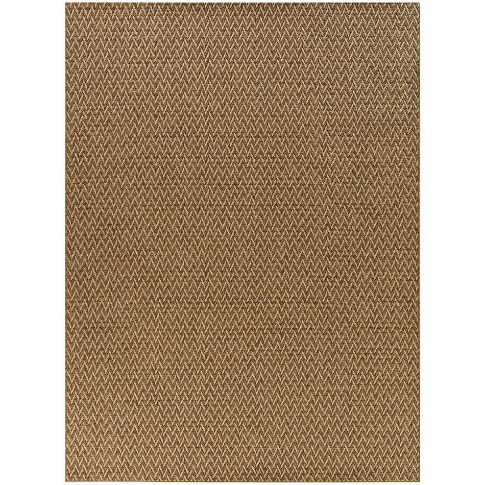 Hampton Bay Tan 8 ft. x 10 ft. Natural Weave Indoor/Outdoor Patio Area Rug