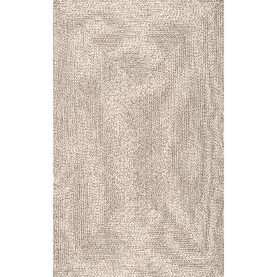 nuLOOM Lefebvre Casual Braided Tan 5 ft. x 8 ft. Indoor/Outdoor Patio Area Rug