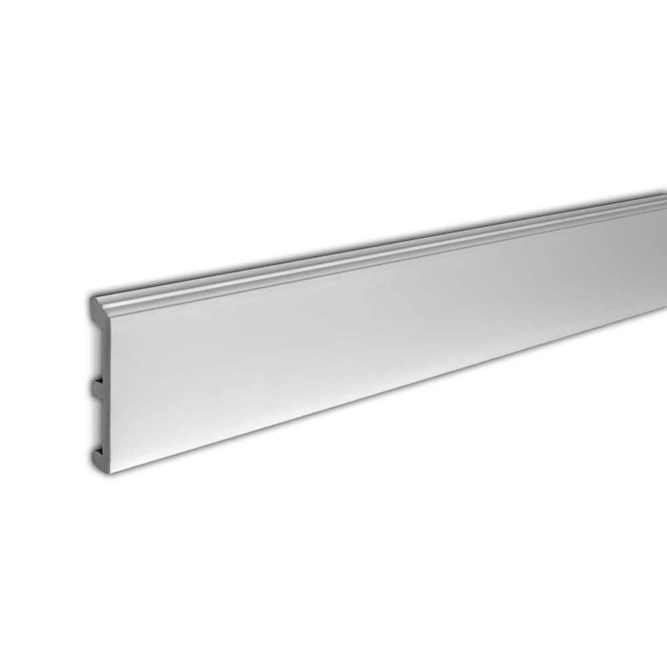 American Pro Decor 4-3/4 in. x 3/4 in. x 96 in. Plain Recycled Polystyrene Base Moulding Pro Pack 48 LF (6-Pack)