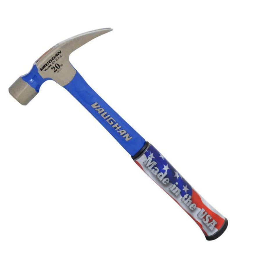 Vaughan 20 oz.. Smooth Face Solid Steel Rip Hammer, 14 In steel handle