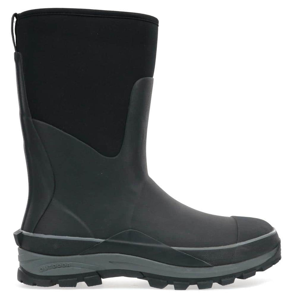 WESTERN CHIEF Men's Frontier Mid 10" Waterproof Neoprene Rubber Boots - Black Size 10