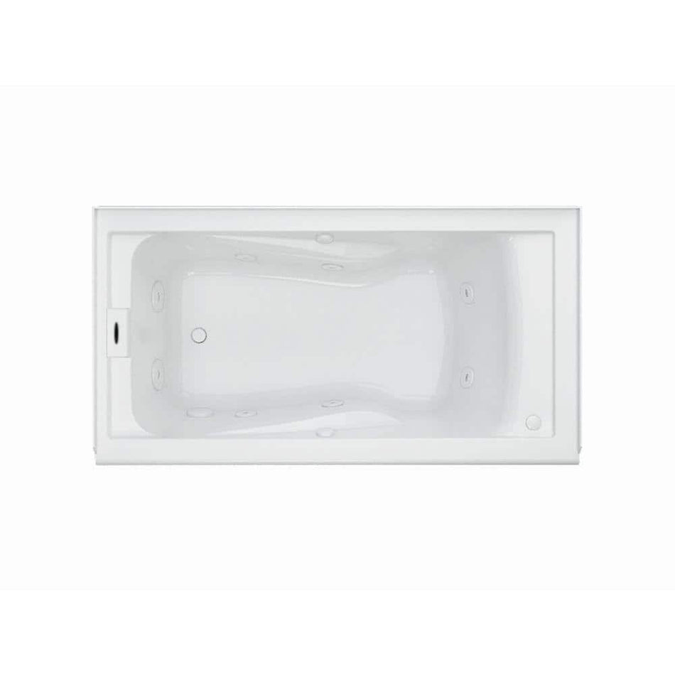 American Standard EverClean 60 in. x 32 in. Whirlpool Bathtub with Left Drain in White