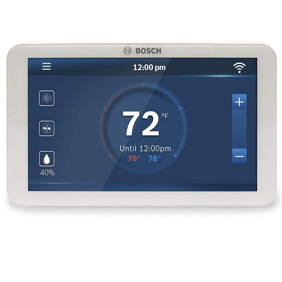 Bosch BCC100 Connected Control 7-Day Wi-Fi Internet 4-Stage Programmable Color Touchscreen Thermostat with Weather Access