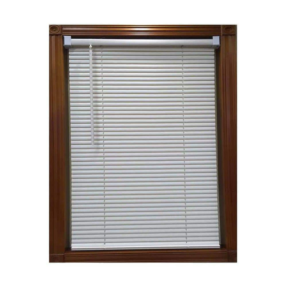 Designer's Touch White Cordless 1 in. Light Filtering Vinyl Blind - 43 in. W x 64 in. L