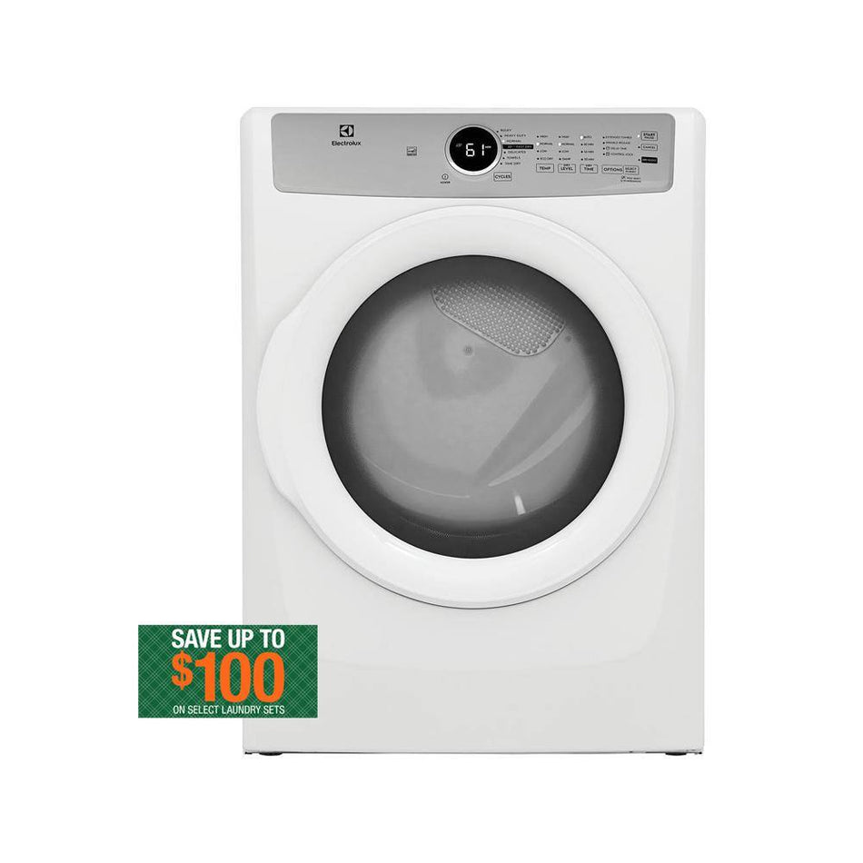 Electrolux 8 cu. ft. Front Load Gas Dryer in White