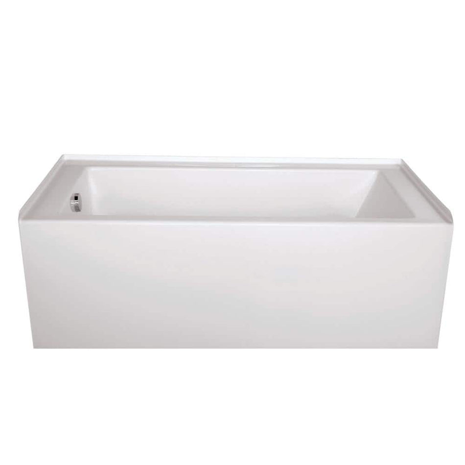 Hydro Systems Sydney 72 in. Right Hand Drain Rectangular Alcove Bathtub in White