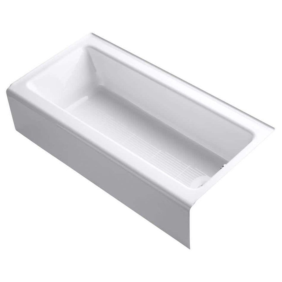 KOHLER Bellwether 60 in. x 30 in. Soaking Bathtub with Right-Hand Drain in White