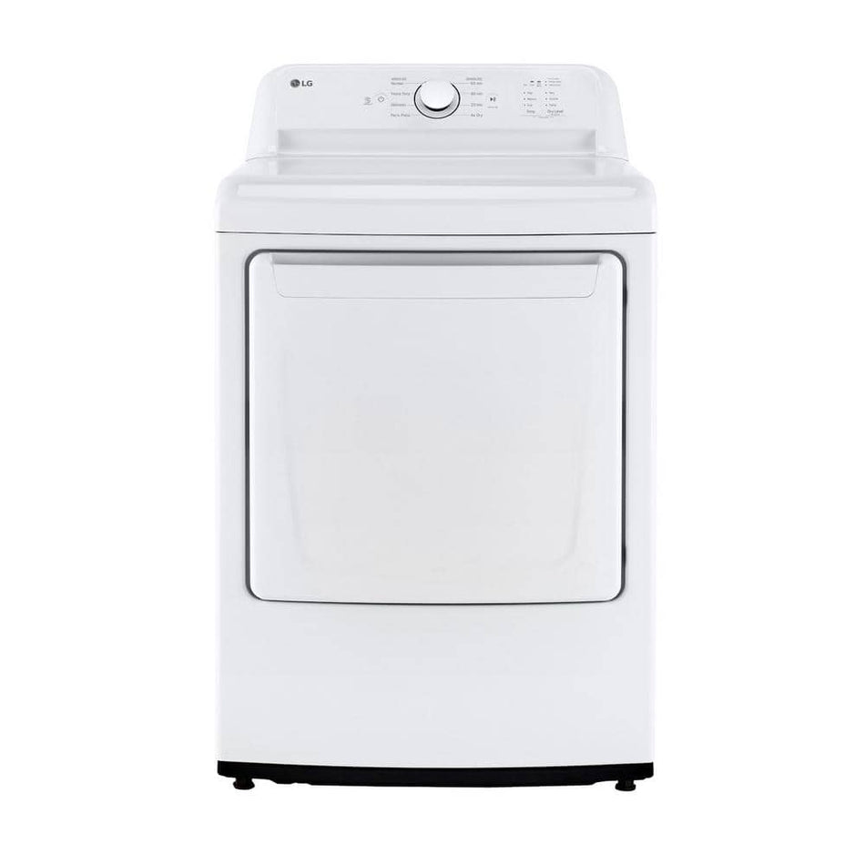 LG 7.3 Cu.Ft. Vented Gas Dryer in White with Sensor Dry Technology