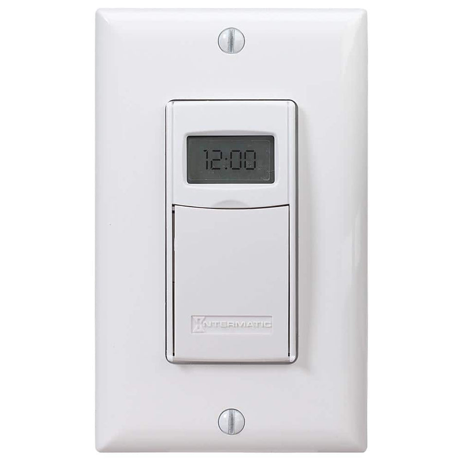 Intermatic 15 Amp 7-Day Indoor In-Wall Astronomic Digital Timer, White