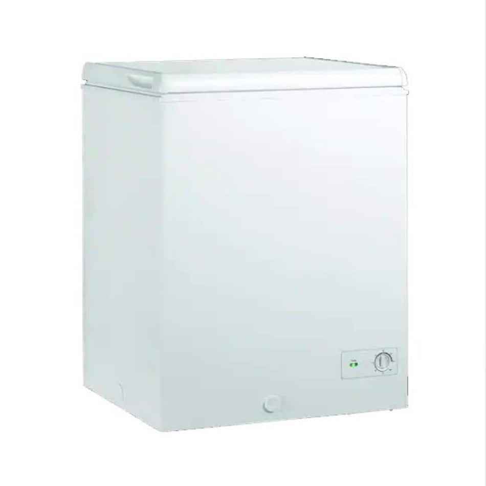 Vissani 4.9 cu. ft. Manual Defrost Chest Freezer with LED Light Type in White Garage Ready