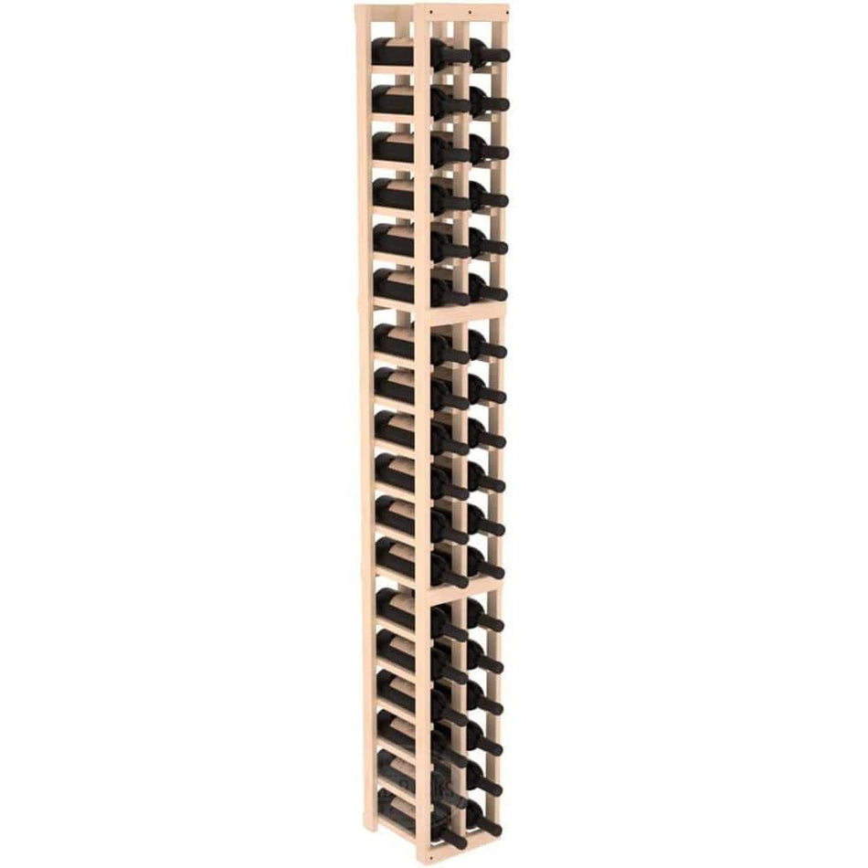 WINE RACKS AMERICA Natural Unstained Pine 36-Bottle 2-Column Wine Cellar Kit