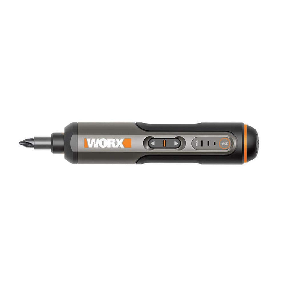 Worx 4-Volt Max Lithium-Ion Cordless Rechargeable Screwdriver Kit with Charger, Hard Shell Case and LED Lights